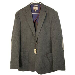 J.S. A. Bank Mens 1905 Tailored Fit Blazer With brrr° Comfort Gray XL 7807 44R